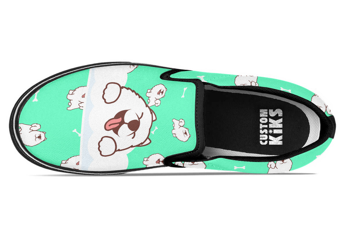 Samoyed Doodle Slip Ons