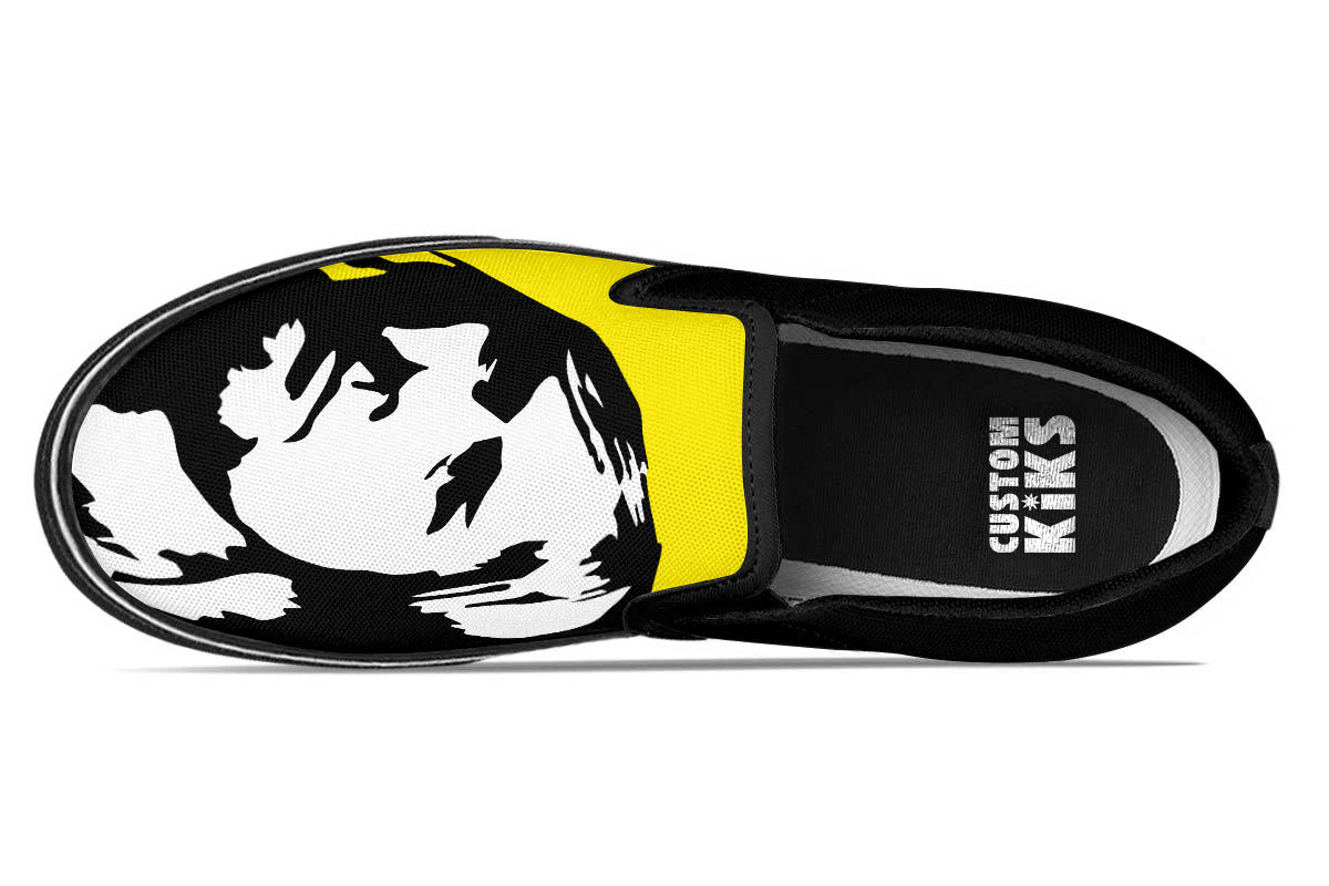 Kurt Cobain Slip Ons