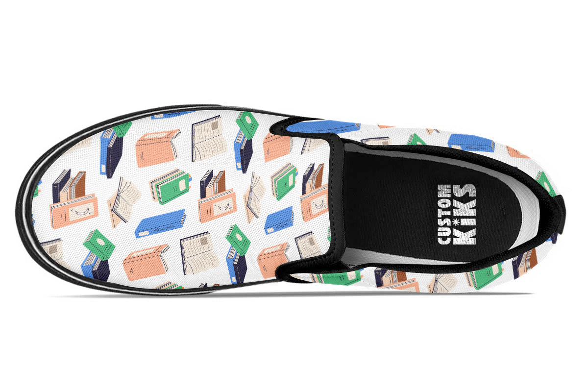 Books Slip Ons