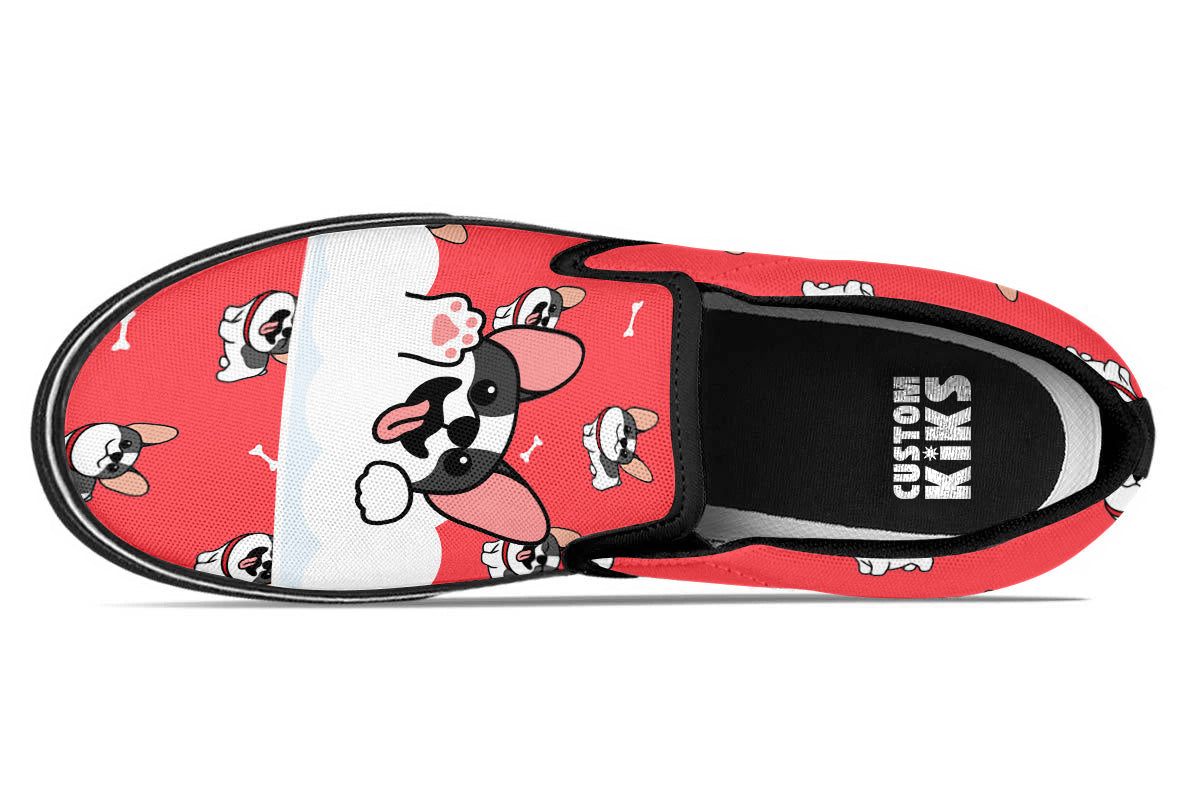 French Bulldog Doodle Slip Ons