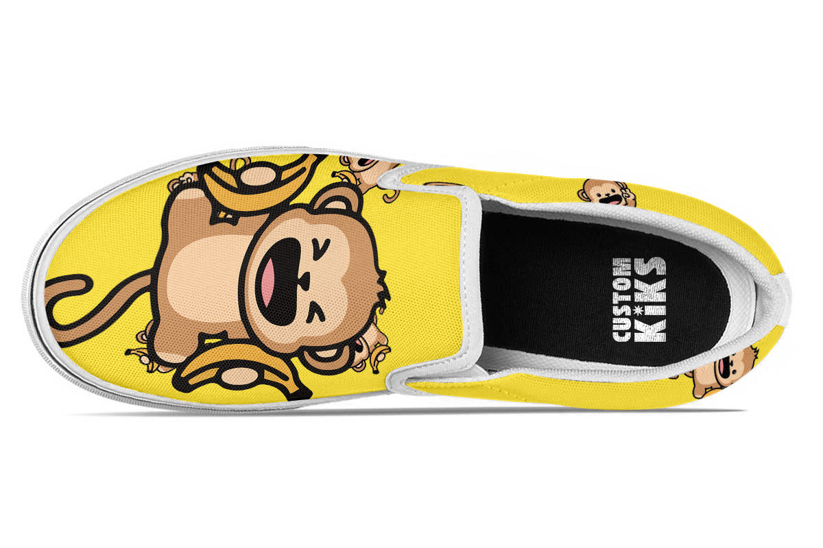 Monkey Doodle Slip Ons