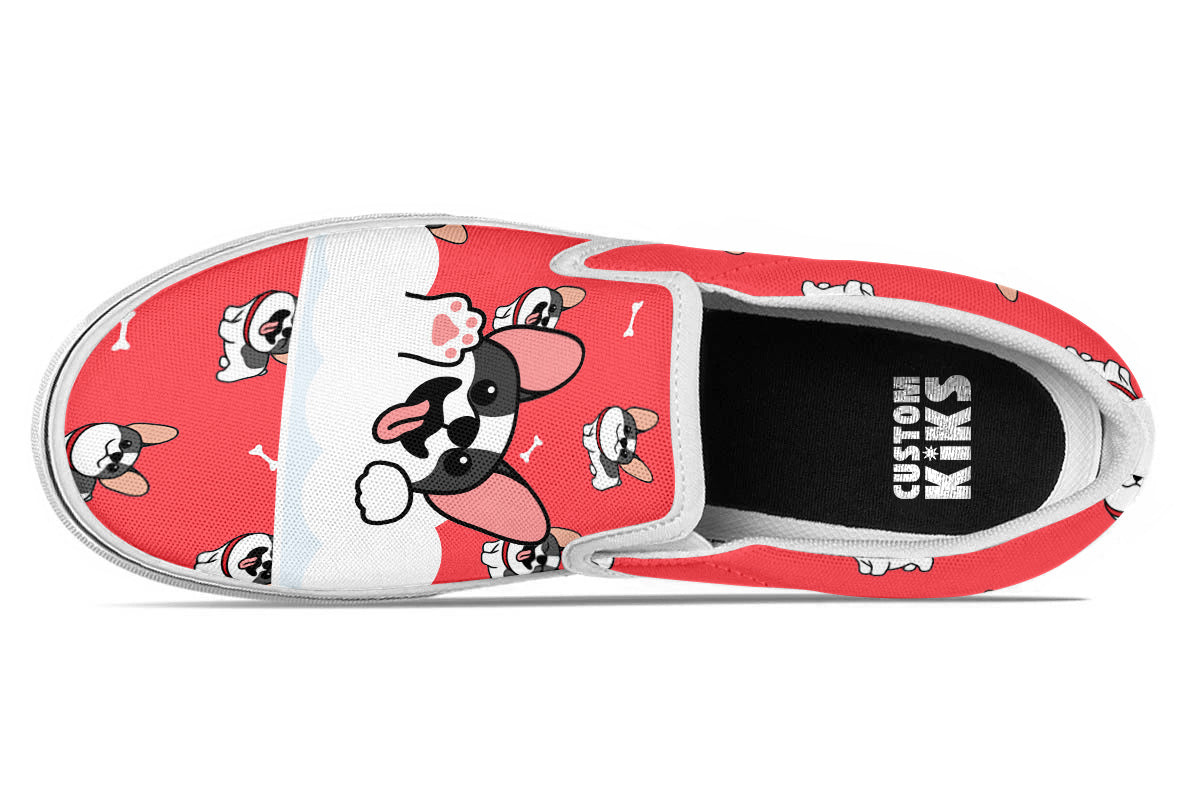 French Bulldog Doodle Slip Ons
