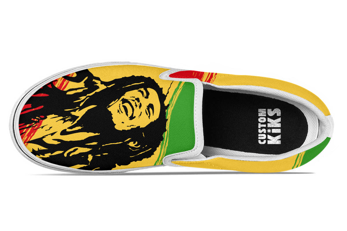 Bob Marley Slip Ons