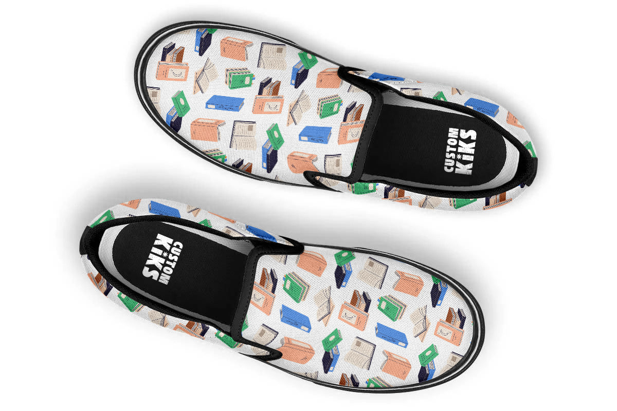 Books Slip Ons