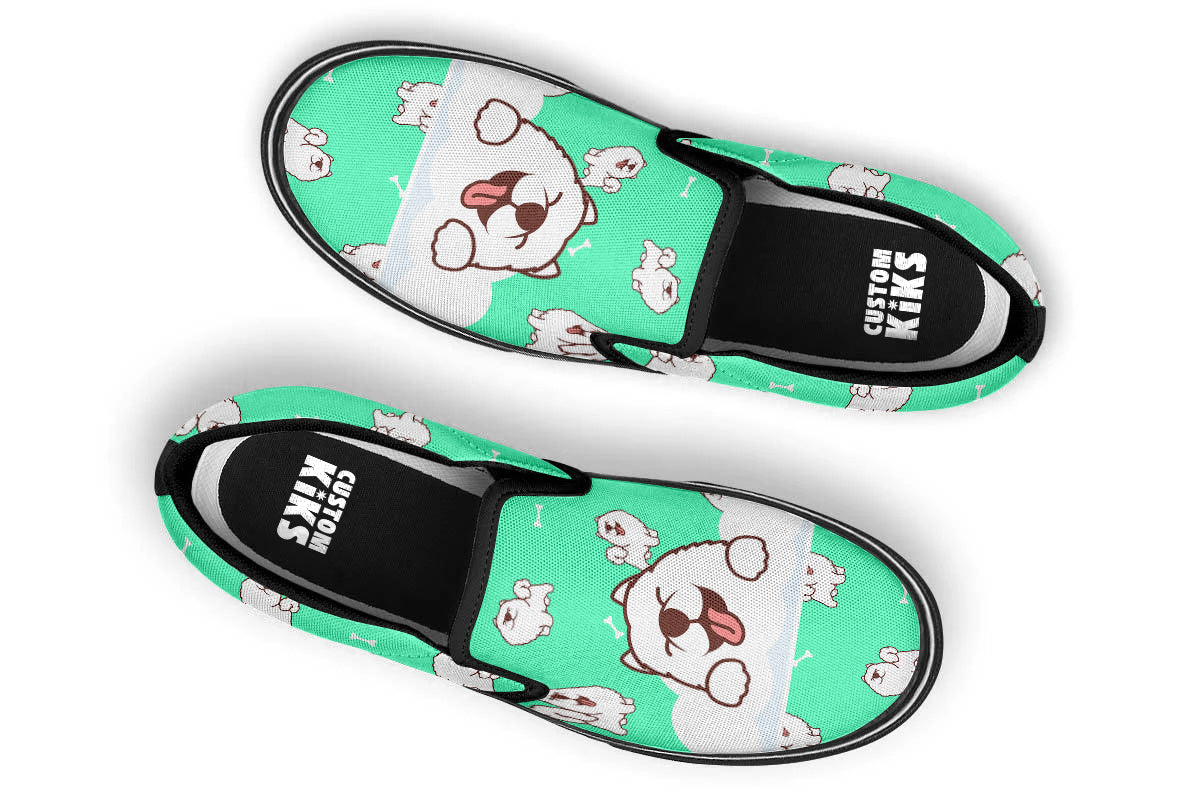 Samoyed Doodle Slip Ons