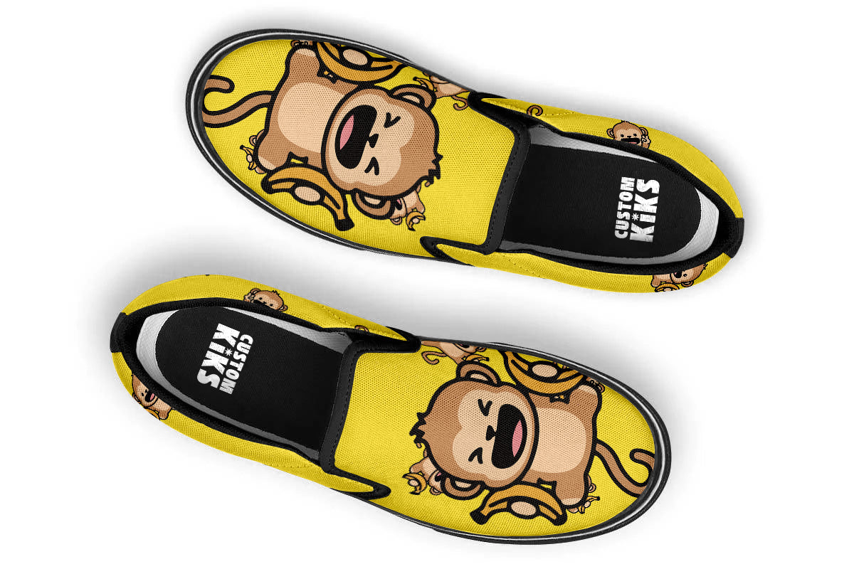 Monkey Doodle Slip Ons