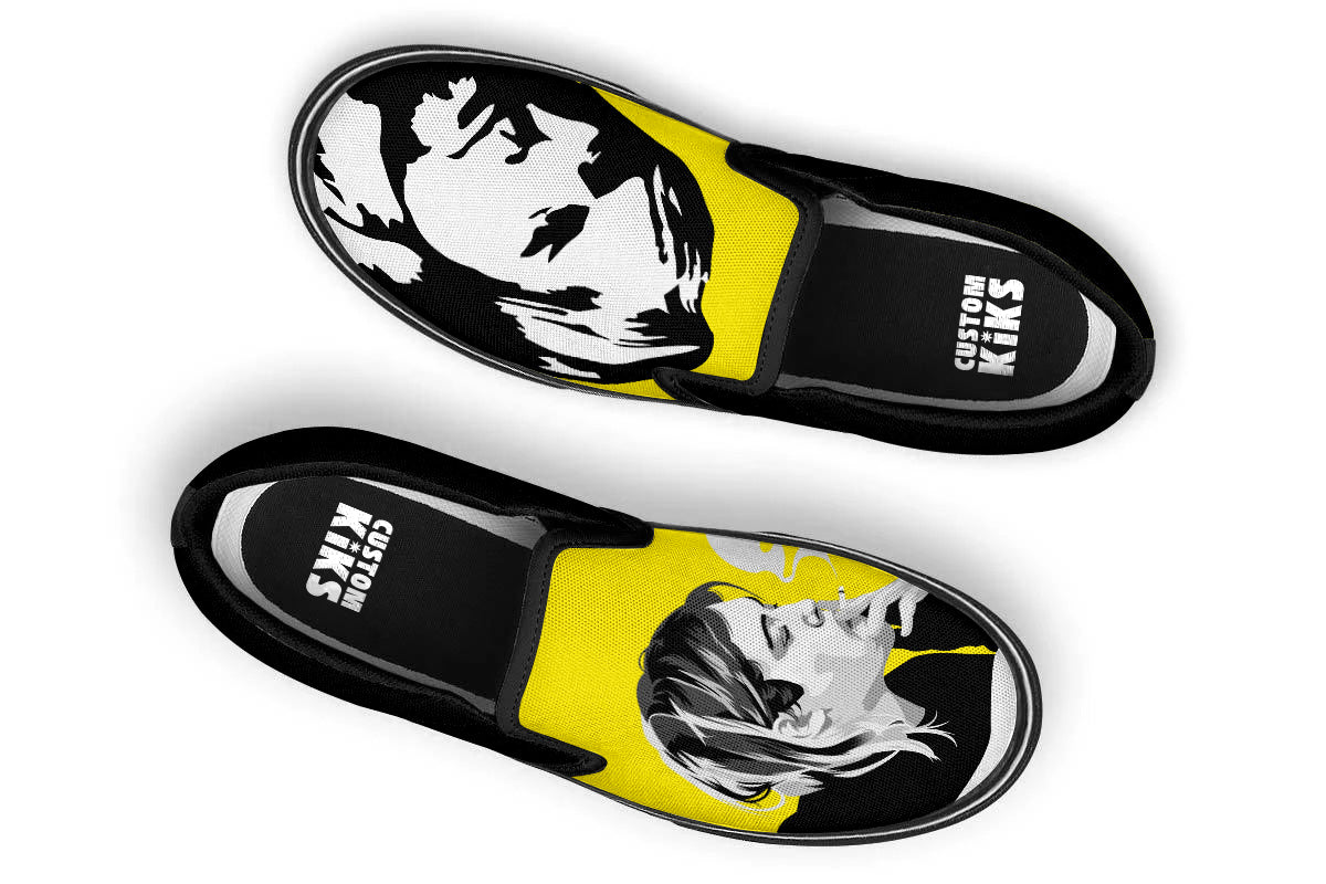 Kurt Cobain Slip Ons