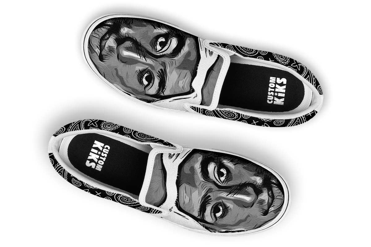 Tupac Shakur Slip Ons