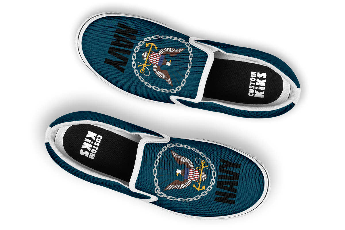 US NAVY SLIP ONS