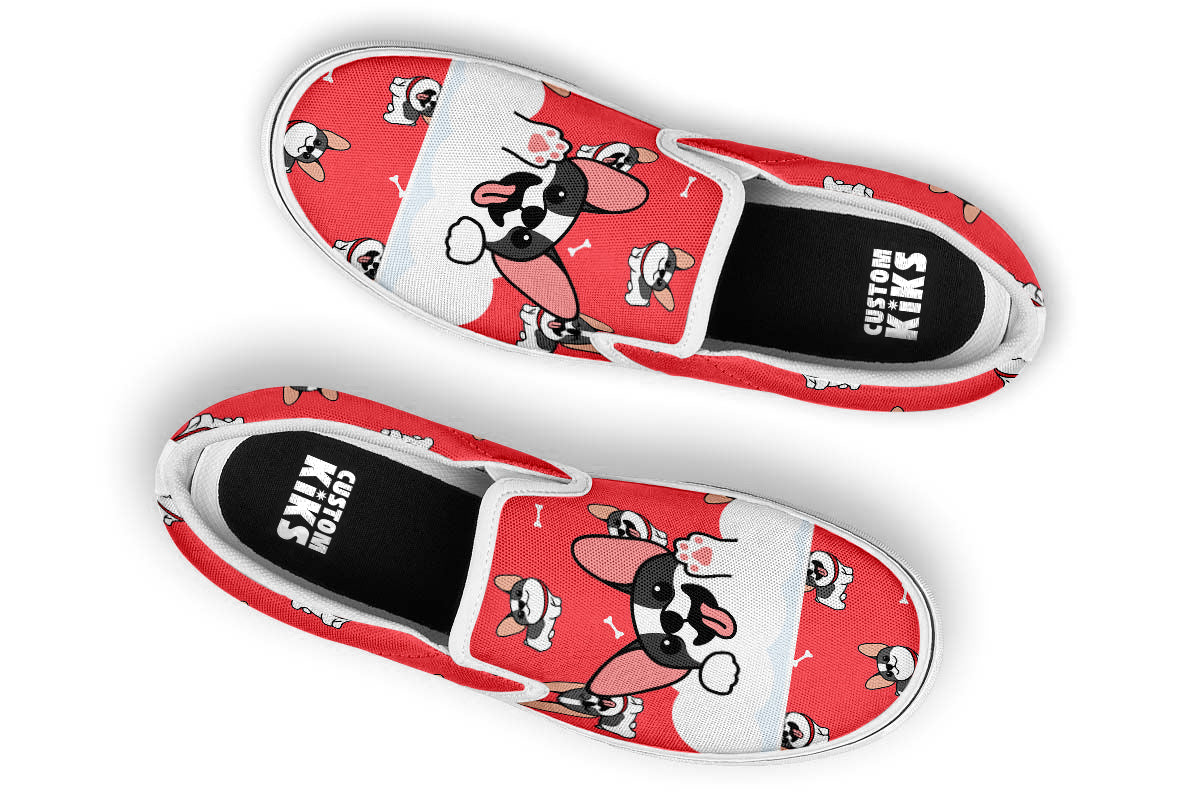 French Bulldog Doodle Slip Ons
