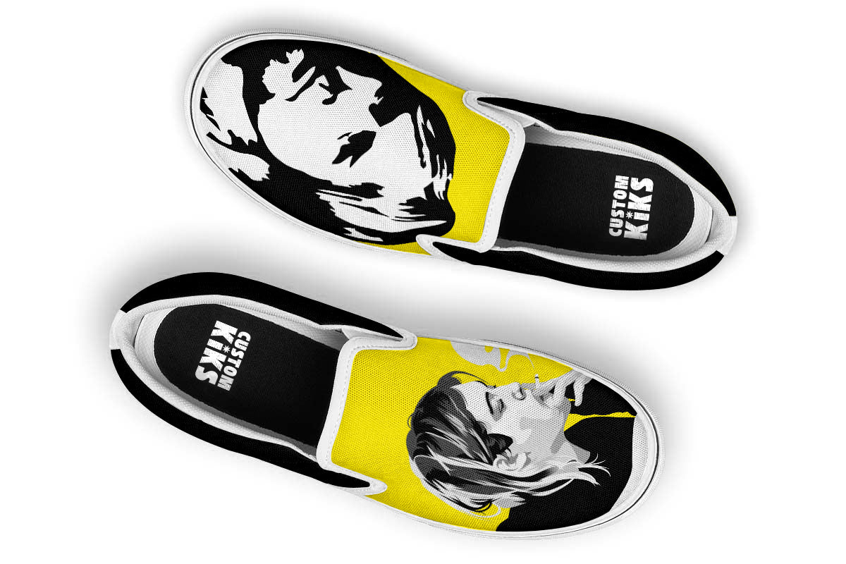 Kurt Cobain Slip Ons