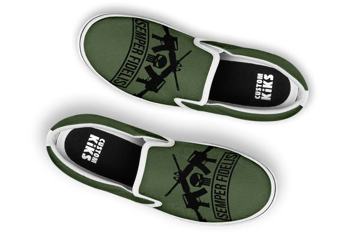US MARINES SLIP ONS