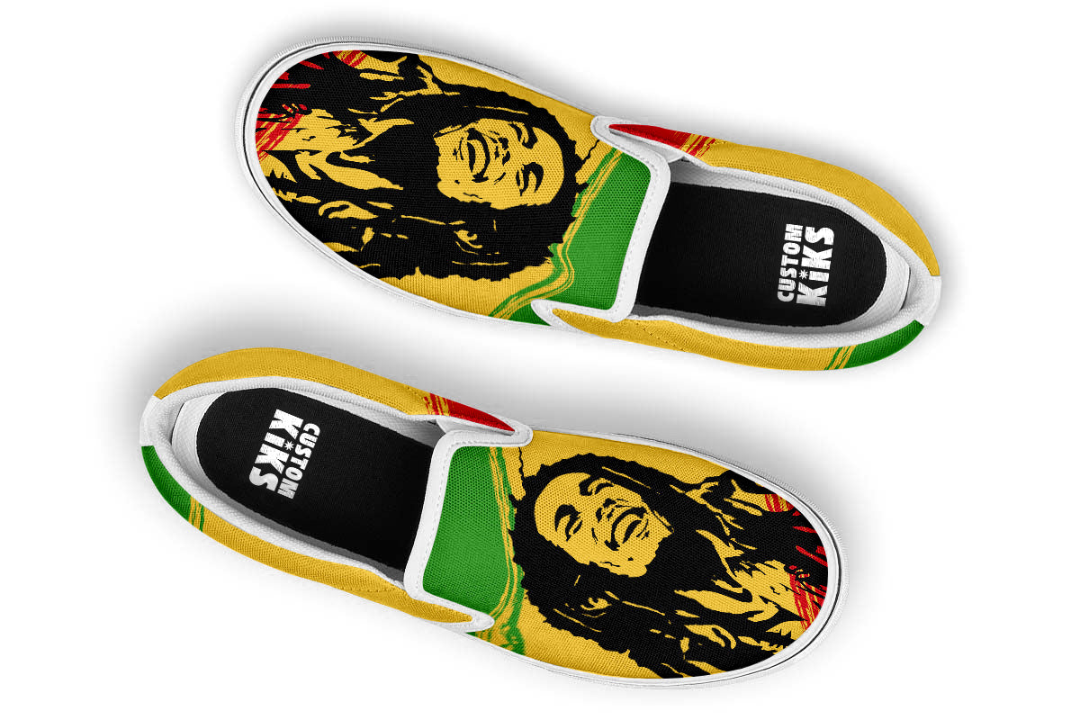 Bob Marley Slip Ons