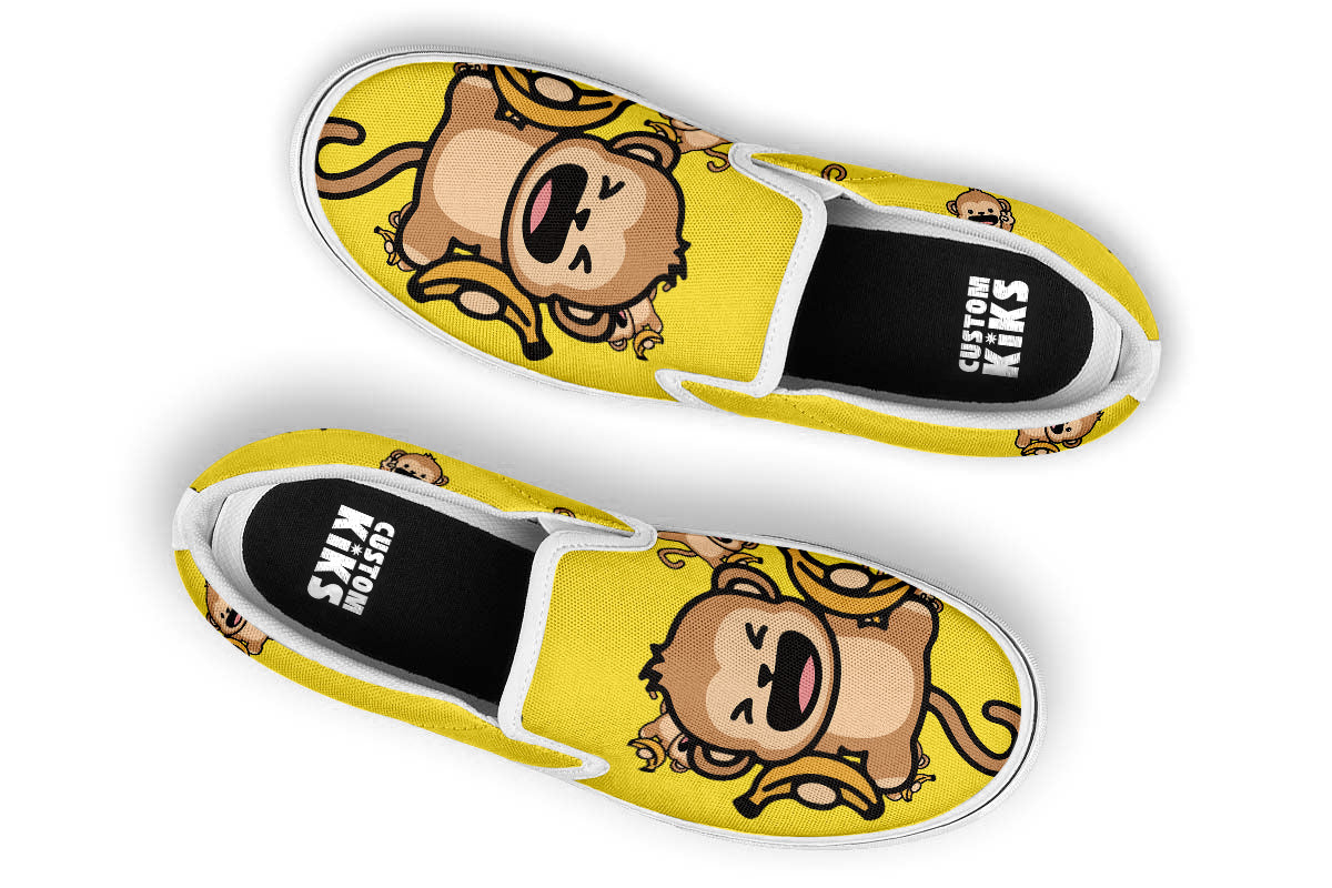 Monkey Doodle Slip Ons