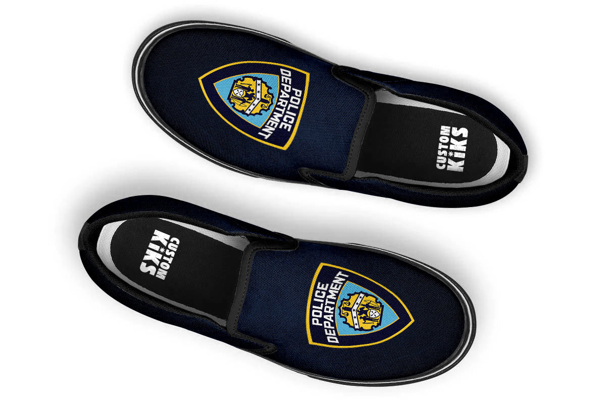 Police Slip Ons