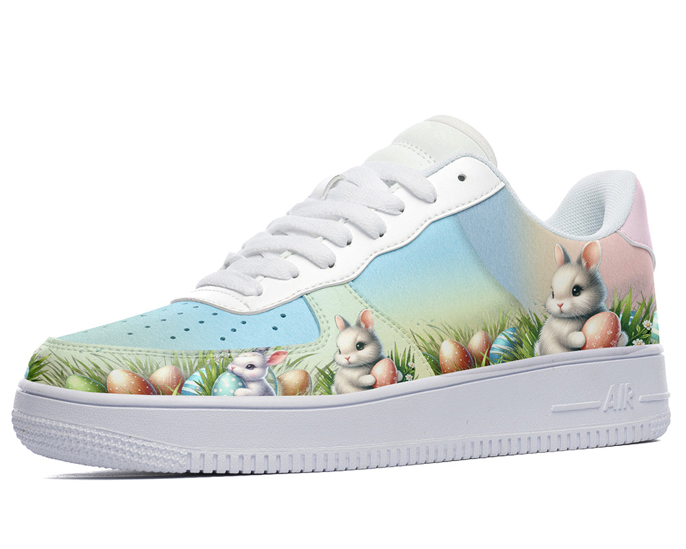 Easter Rabbit Sneakers: Rabbit Pattern Court Sneakers