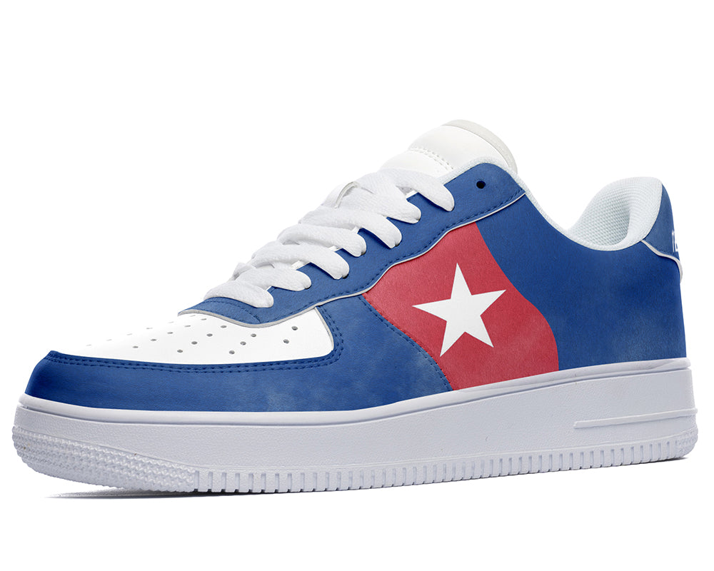 Texas Sneakers: Texas State Flag Pattern Court Sneakers