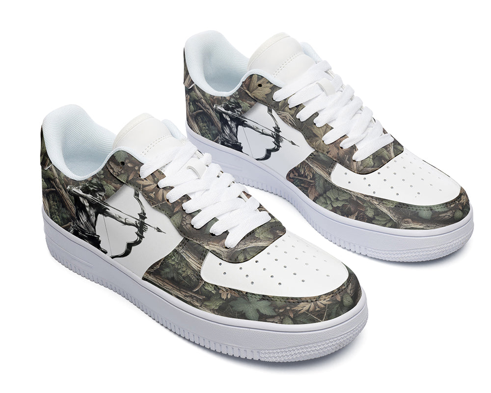 Archery Sneakers: Archer Illustration Court Sneakers