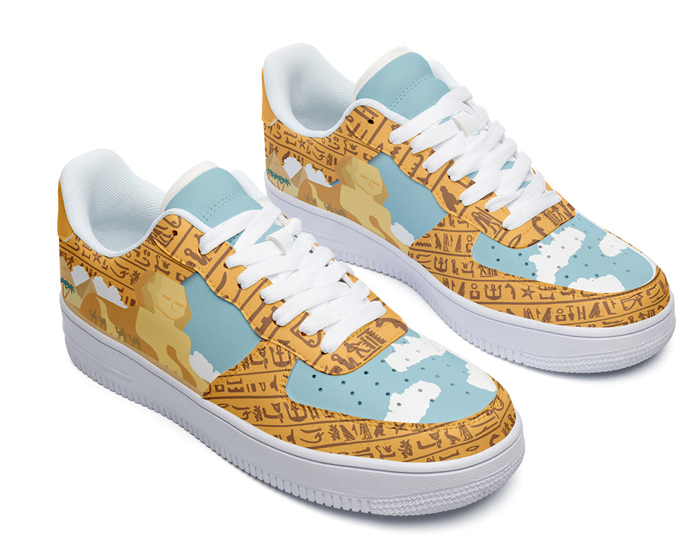 Egypt Sneakers: Pyramids Desert Court Sneakers