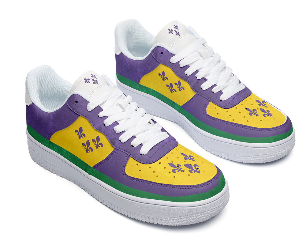 New Orleans Sneakers: Mardi Gras Court Sneakers