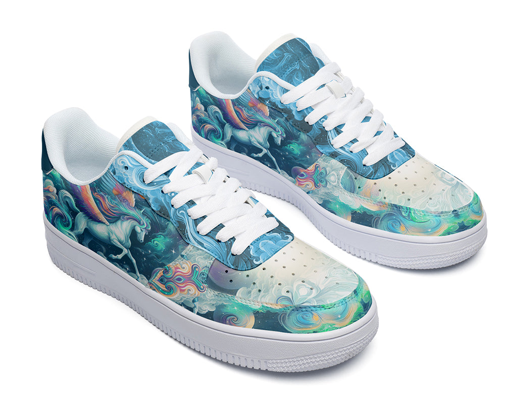 Pegasus Sneakers: Pegasus Illustration Court Sneakers