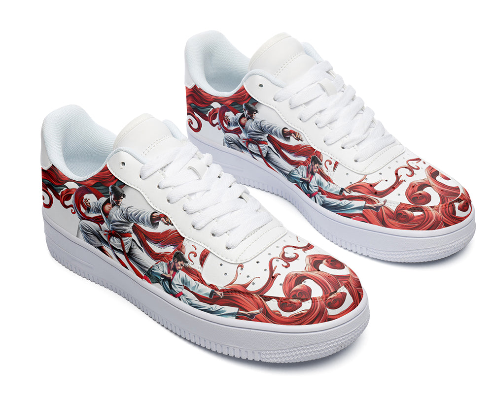 Taekwondo Sneakers: Taekwondo Illustration Court Sneakers