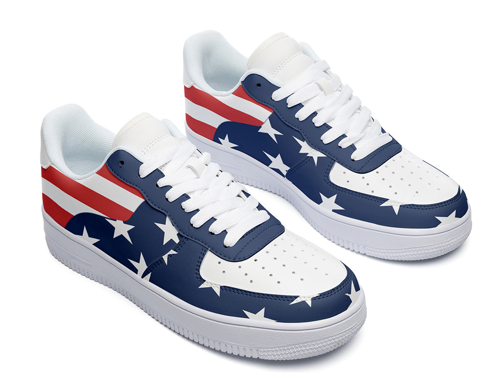 USA Sneakers: American Flag Court Sneakers