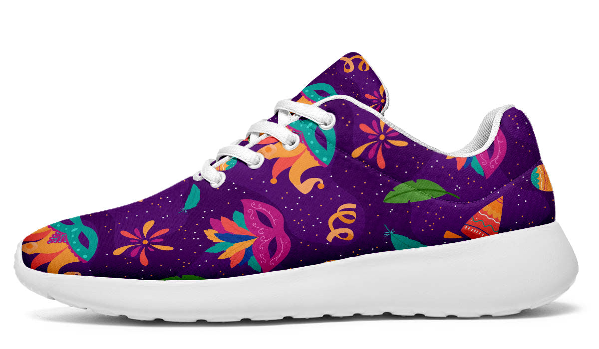 Mardi Gras Sneakers: Mardi Gras Pattern Sport Shoes