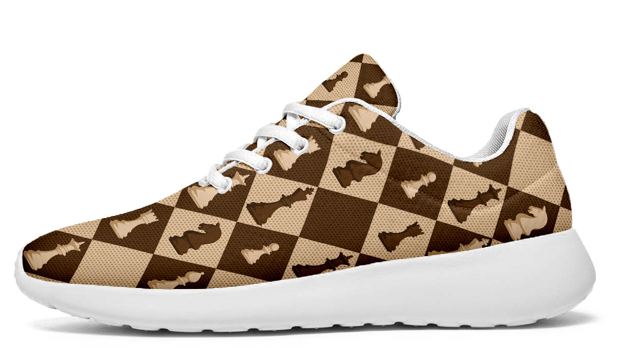 Chess Sneakers: Checkerboard Pattern Sport Shoes