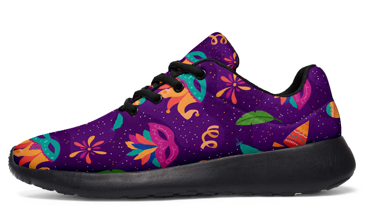 Mardi Gras Sneakers: Mardi Gras Pattern Sport Shoes