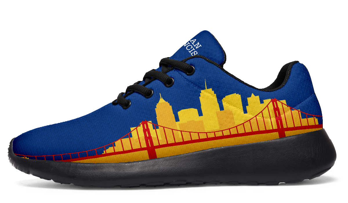 San Francisco Sneakers: Golden Gate Bridge Pattern Sport Shoes