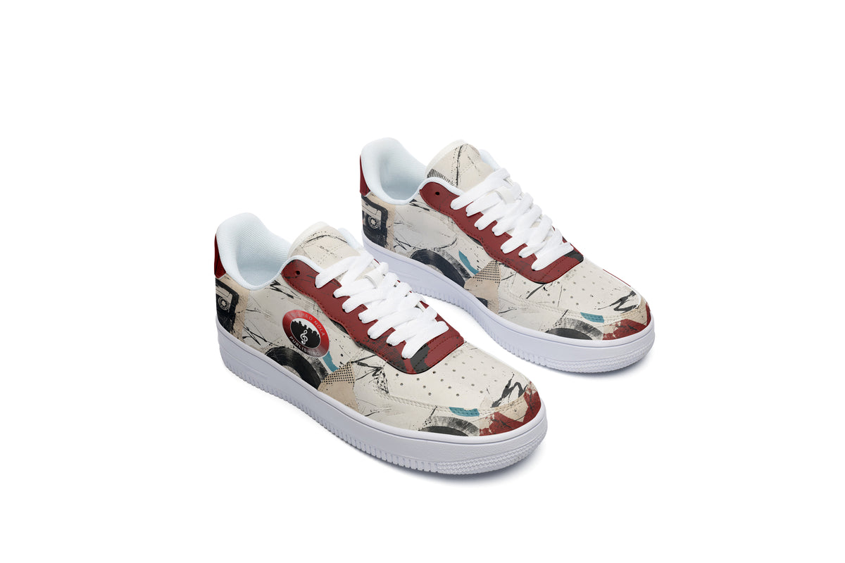 Big Red NOLA Vintage Court Sneakers - Cream