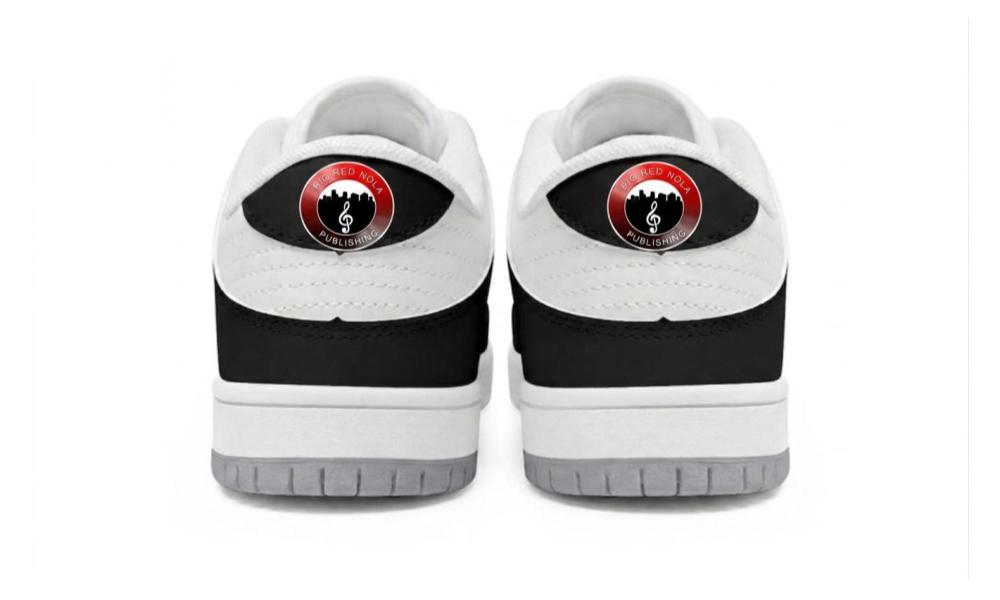 Big Red NOLA Publishing Low Court Sneakers