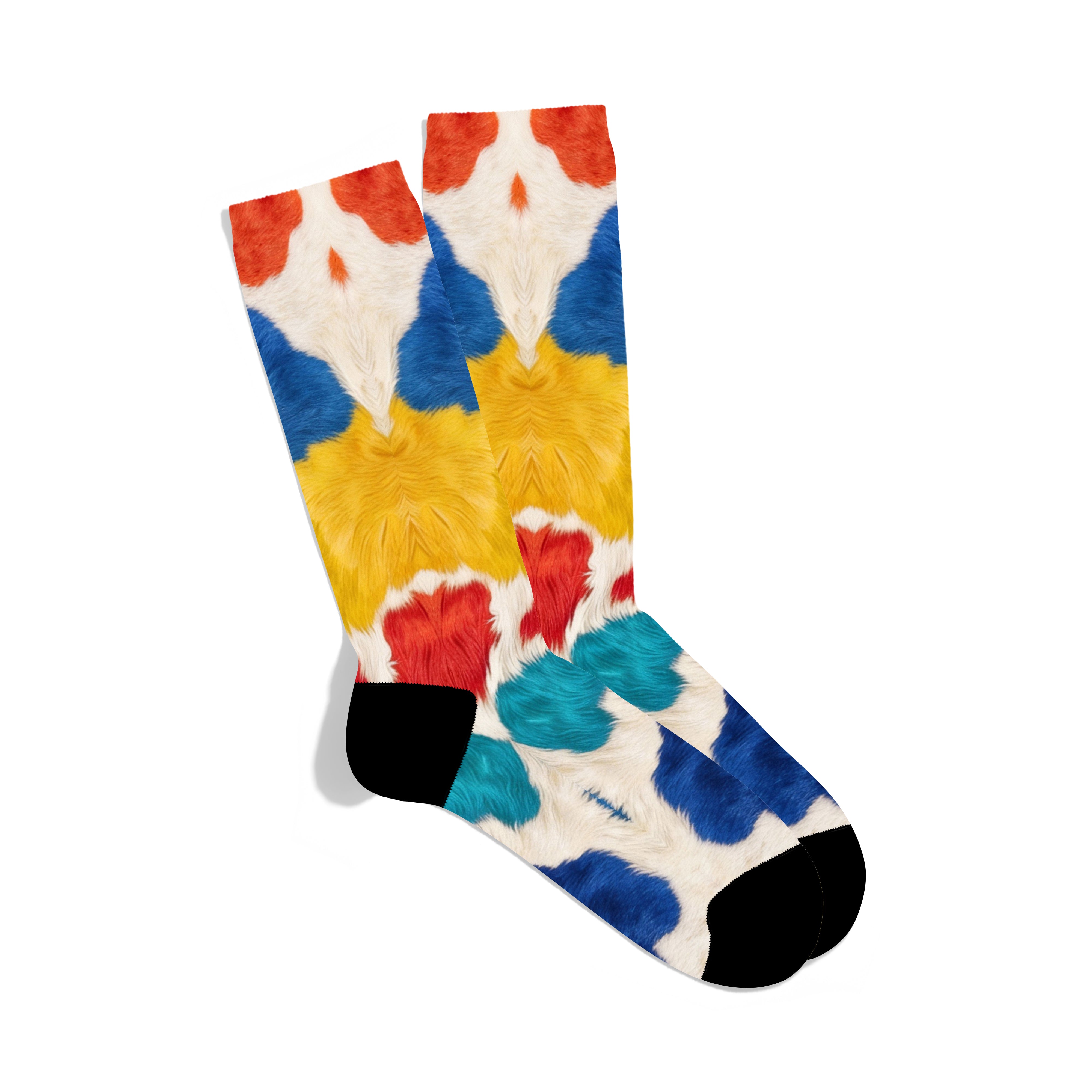 Cow Print Multicolor Socks
