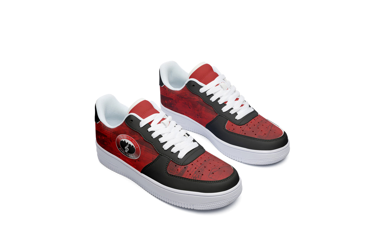 Big Red Nola Publishing Court Sneakers In Red