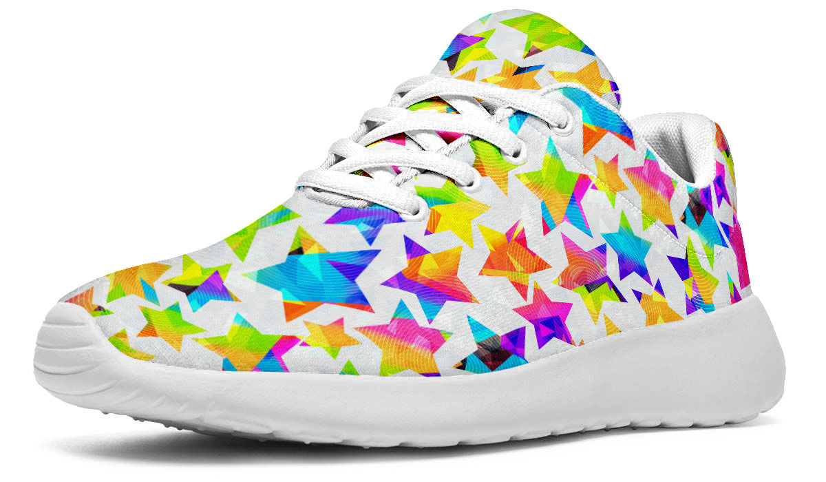 Star Sneakers: Colorful Star Pattern Sport Shoes