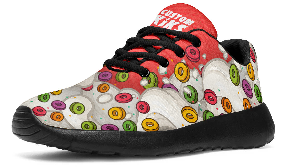 Cereal Sneakers: Cereal Pattern Sport Shoes