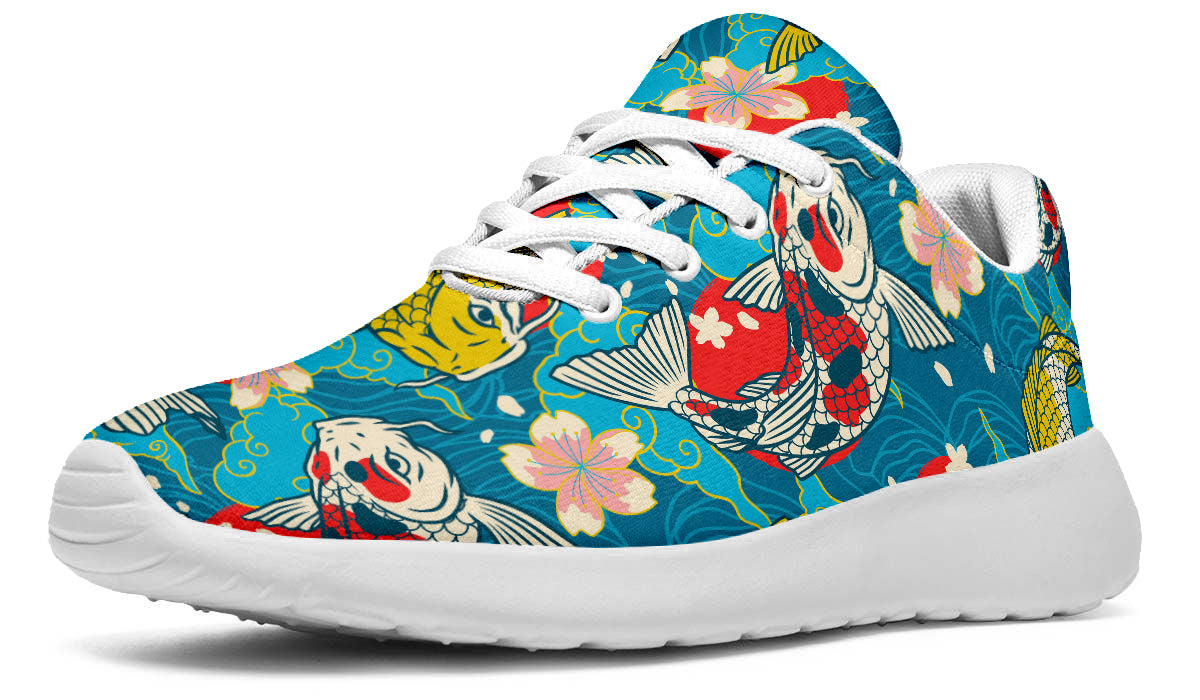 Koi Fish Sneakers: Koi Fish Pattern Sport Shoes