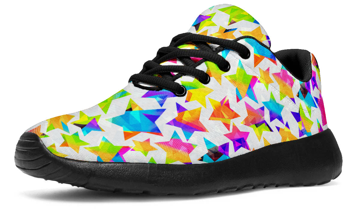 Star Sneakers: Colorful Star Pattern Sport Shoes