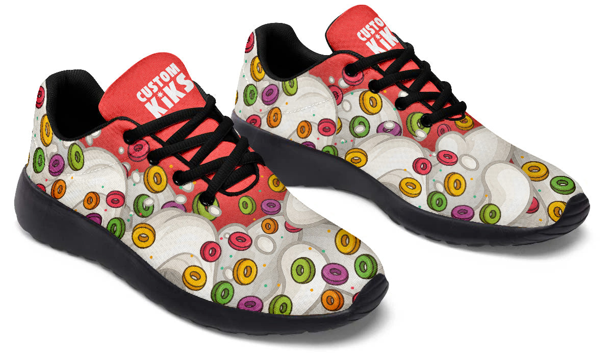 Cereal Sneakers: Cereal Pattern Sport Shoes