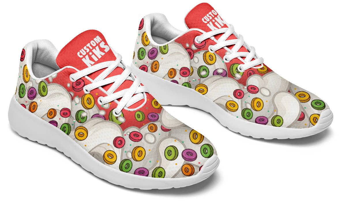 Cereal Sneakers: Cereal Pattern Sport Shoes