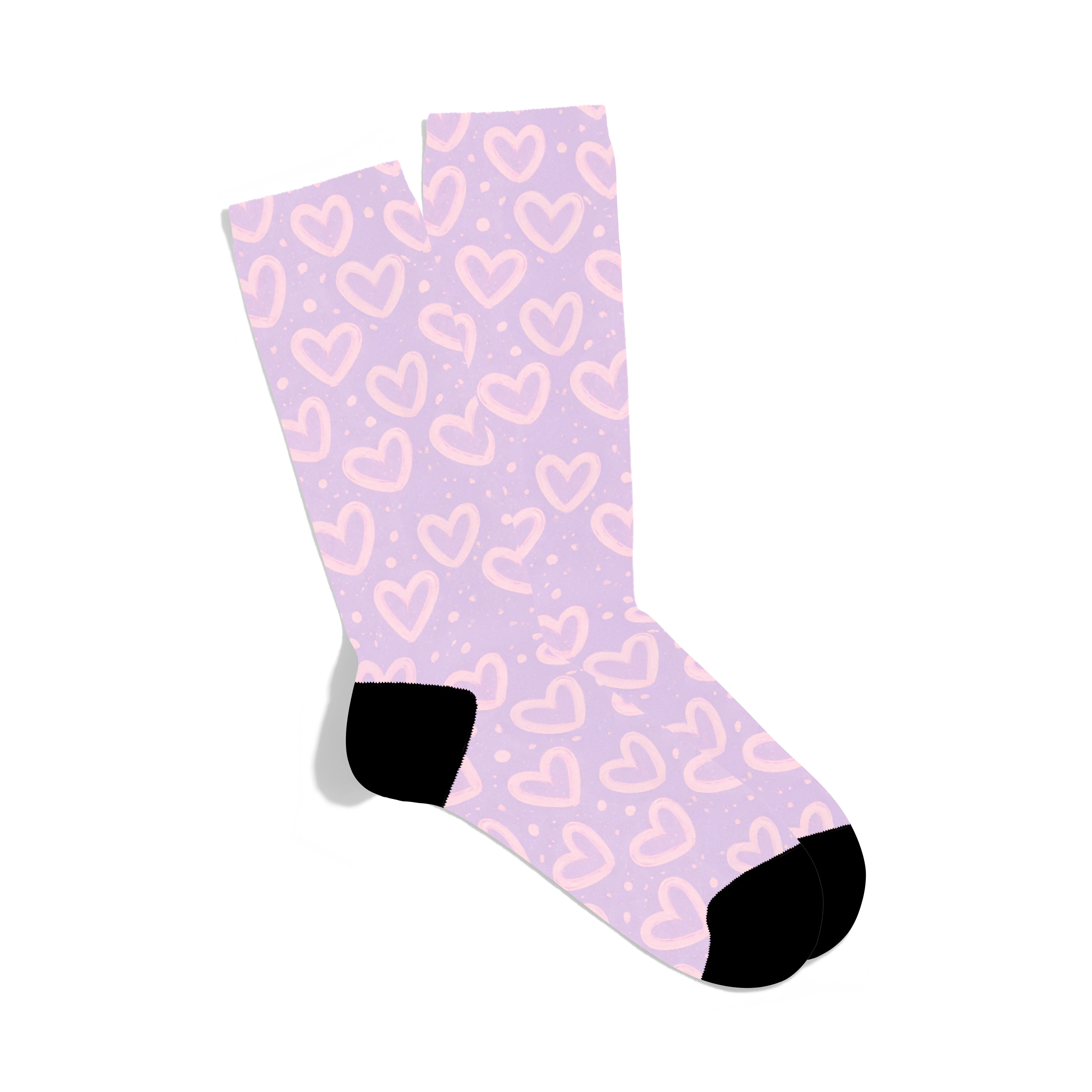 Pink Heart Socks