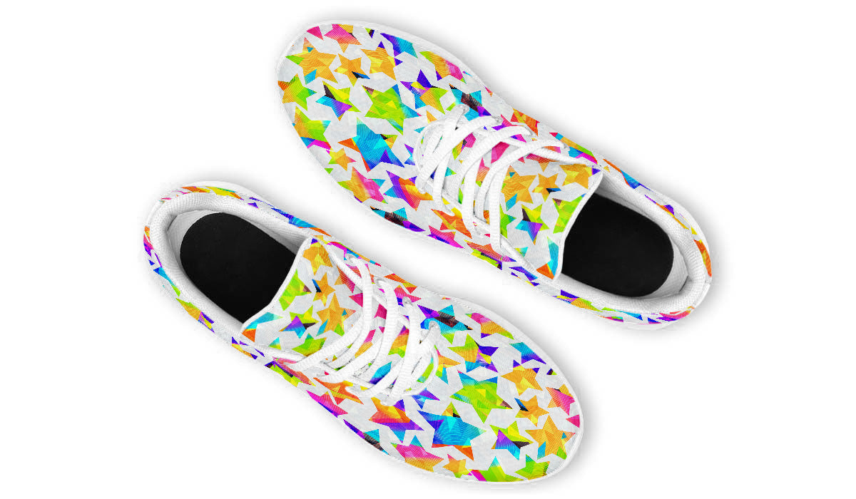 Star Sneakers: Colorful Star Pattern Sport Shoes