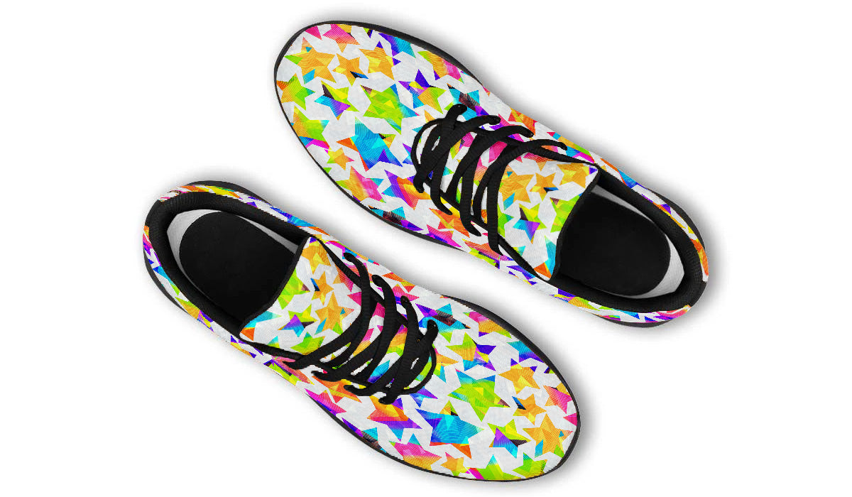 Star Sneakers: Colorful Star Pattern Sport Shoes