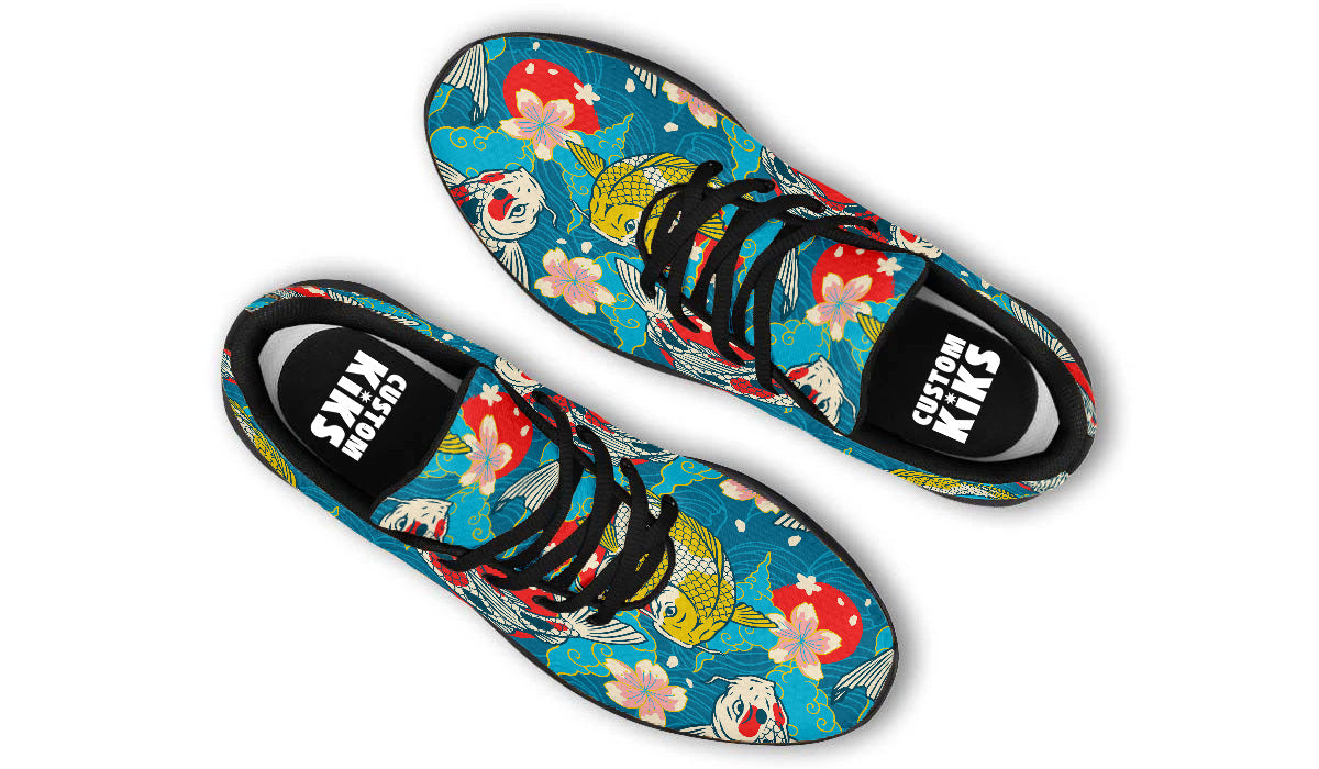 Koi Fish Sneakers: Koi Fish Pattern Sport Shoes