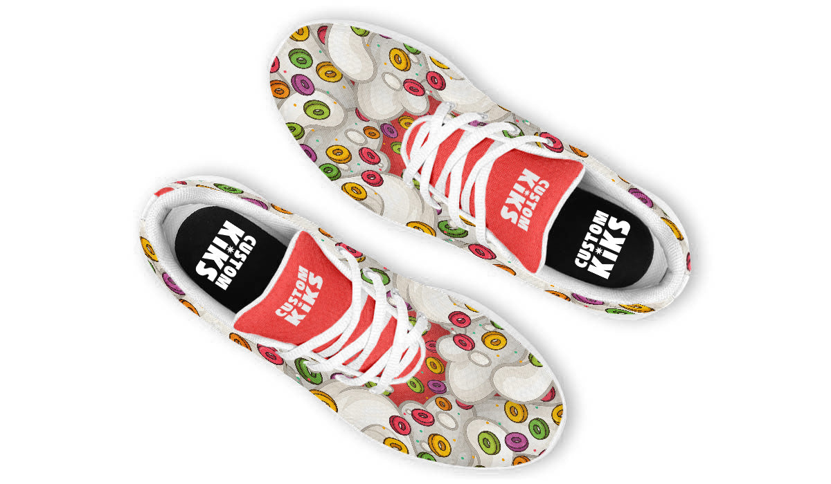 Cereal Sneakers: Cereal Pattern Sport Shoes
