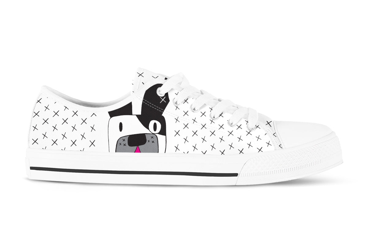 French Bulldog Sneakers: French Bulldog Illustration Low Top Sneakers