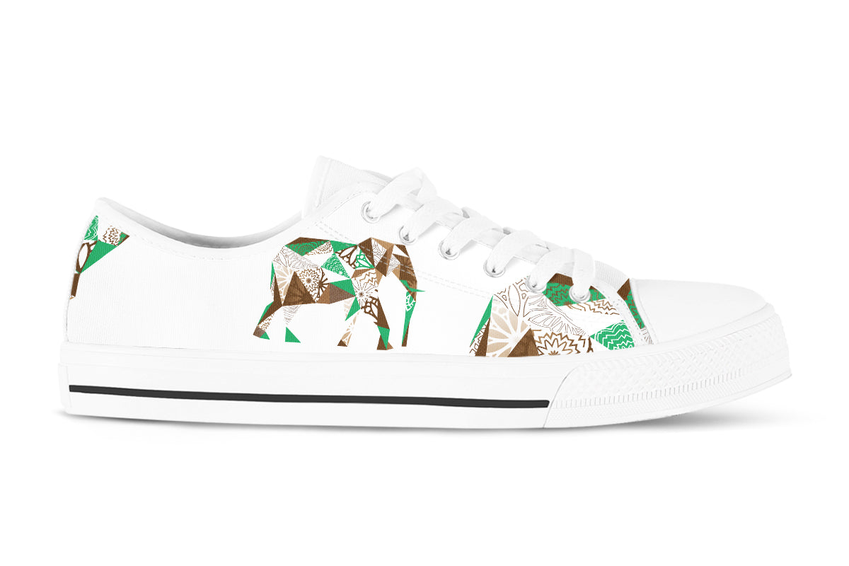 Mosaic Elephant White Casual