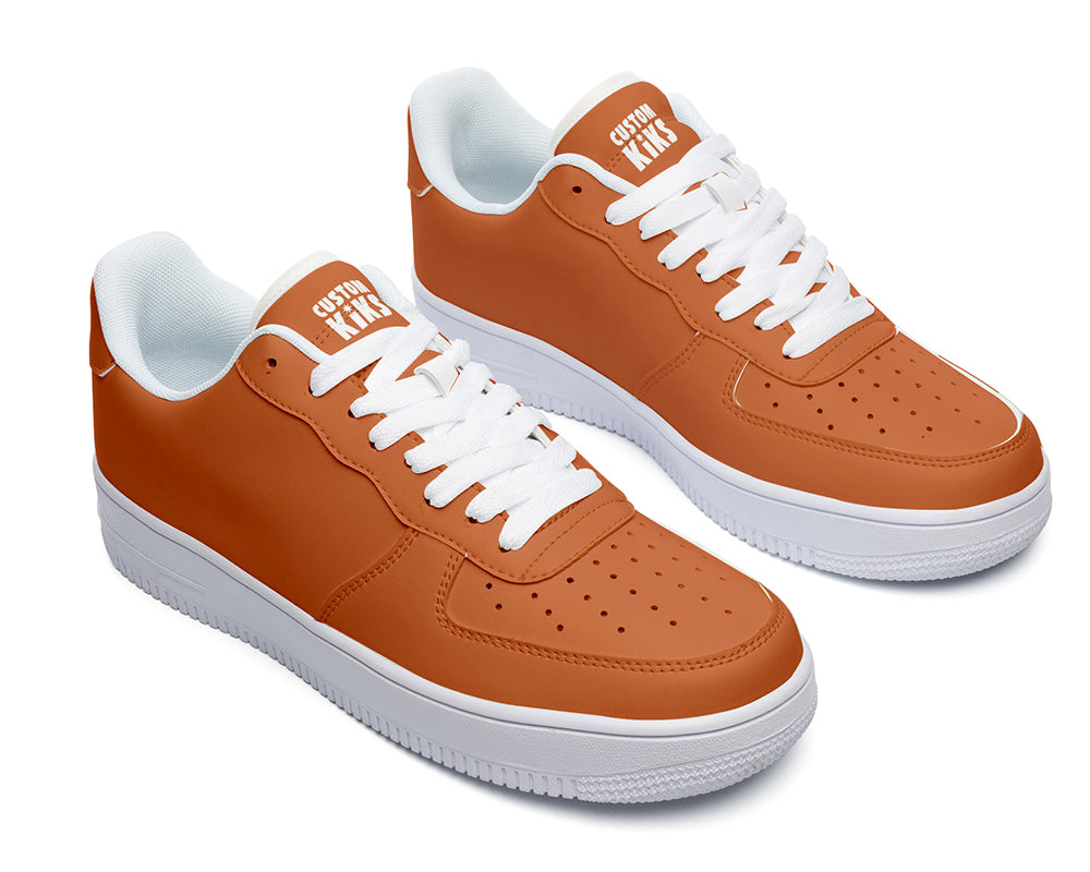 Mahogany Sneakers: Solid Mahogany Court Sneakers