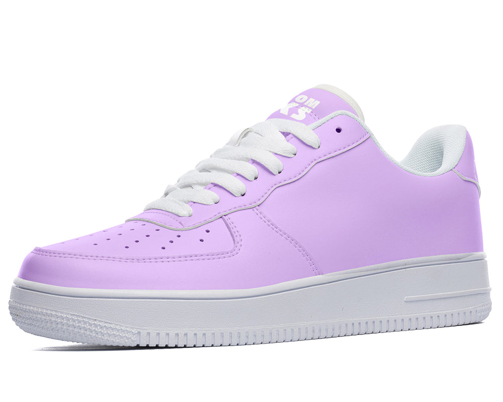 Mauve Sneakers: Solid Mauve Court Sneakers